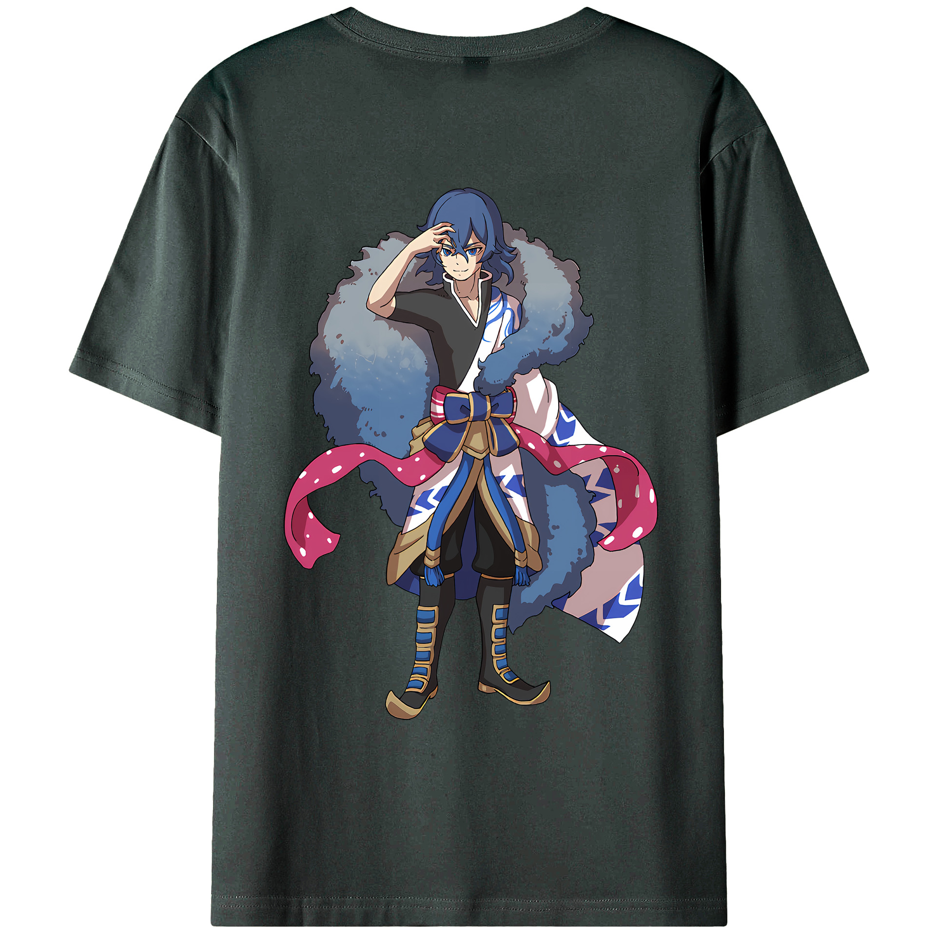 （画像用） 妖怪ウォッチ Yo-kai Watch 綿100％ メンズ半袖Tシャツ（バックプリント） 通気性